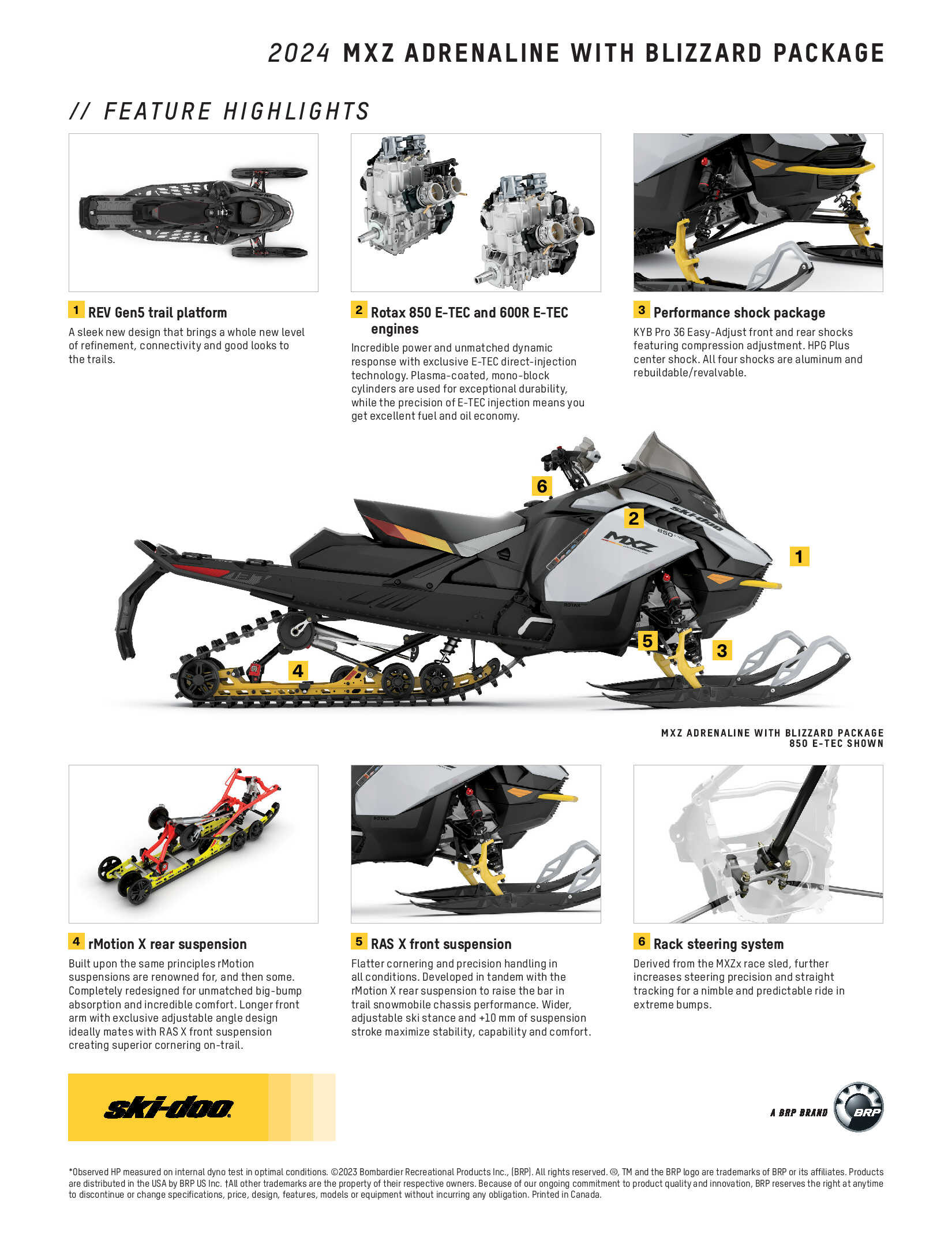 2024 Ski-Doo MXZ Blizzard specs 2