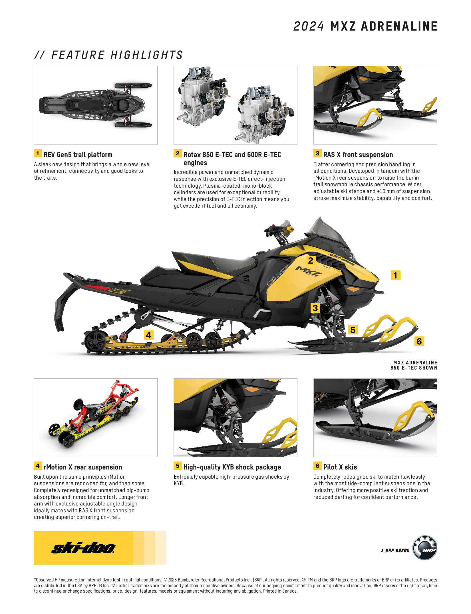 2024 Ski-Doo MXZ Adrenaline Specs 2