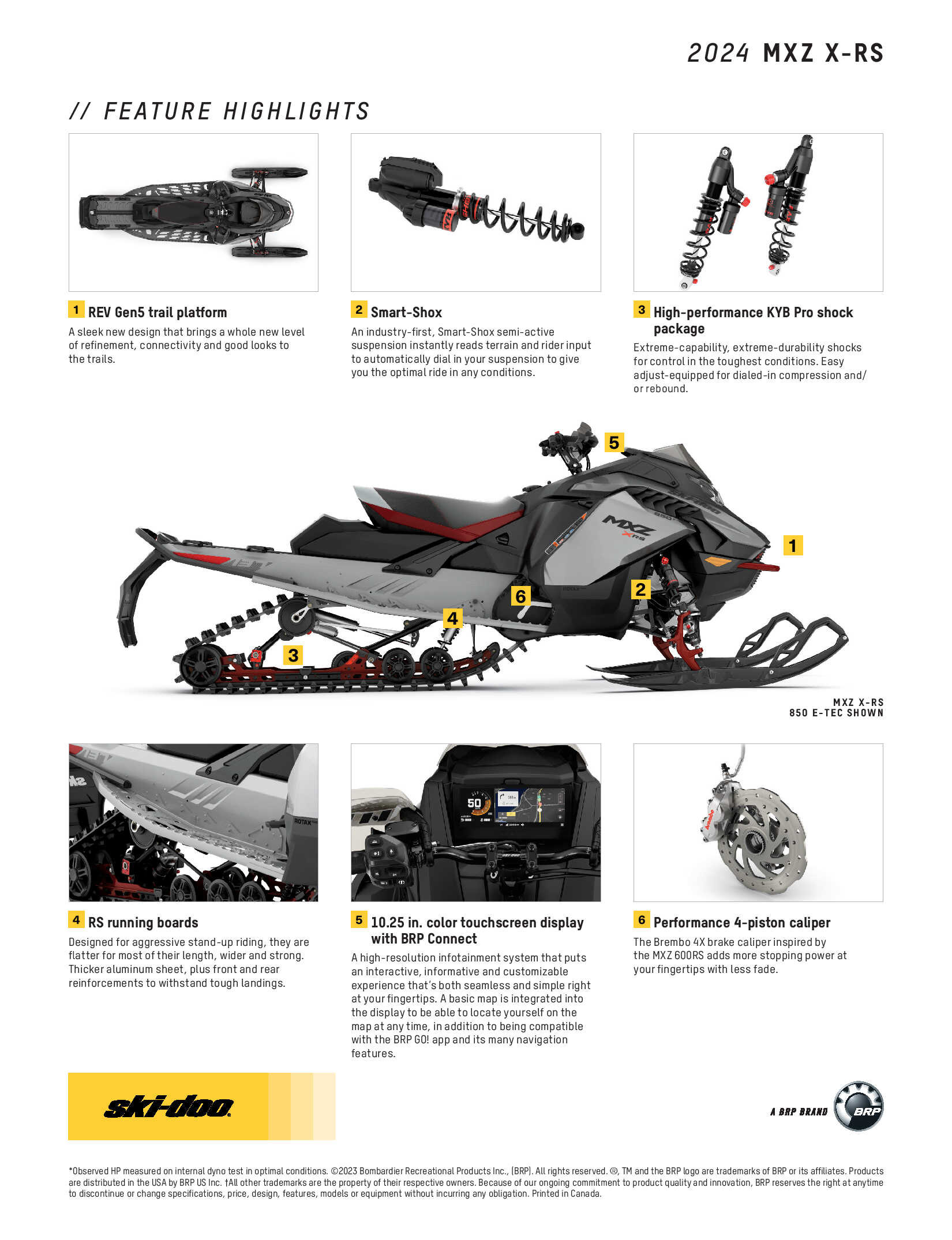 2024 Ski-Doo MXZ X-RS Specs 2