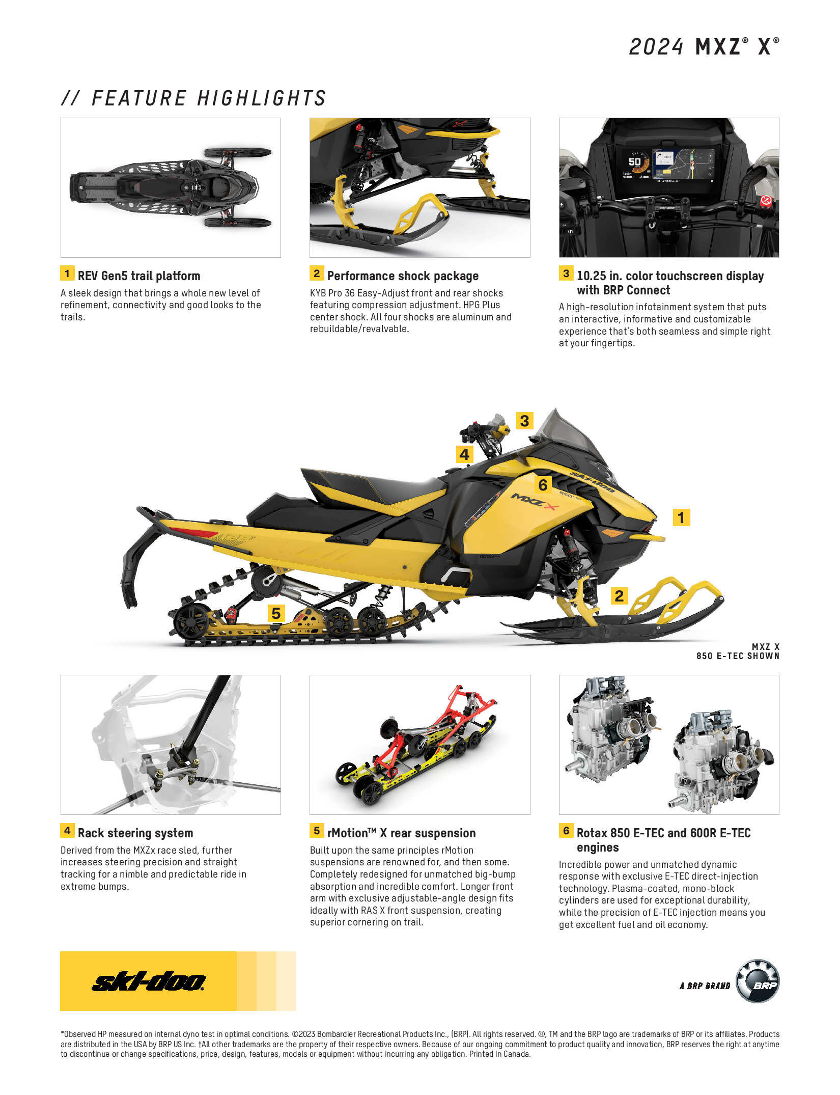 2024 Ski-Doo MXZ X Specs 2