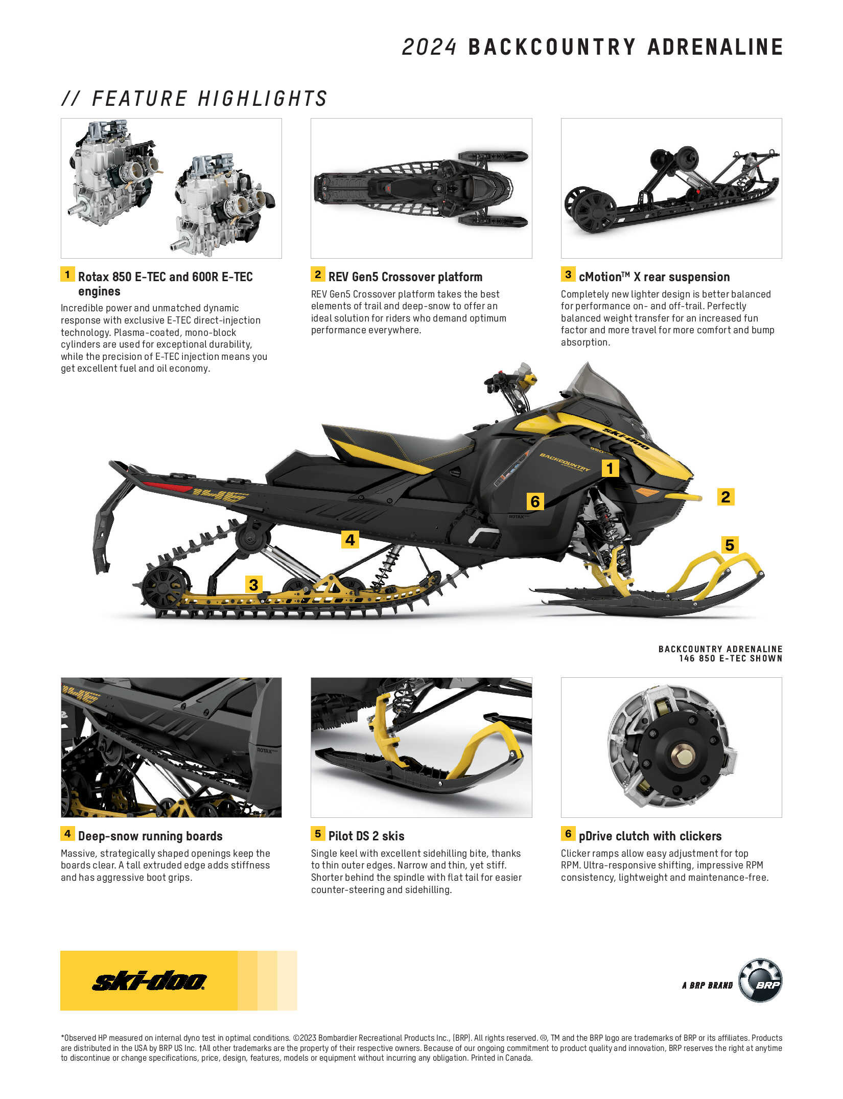 2024 Ski-Doo Backcountry Adrenaline Specs 2