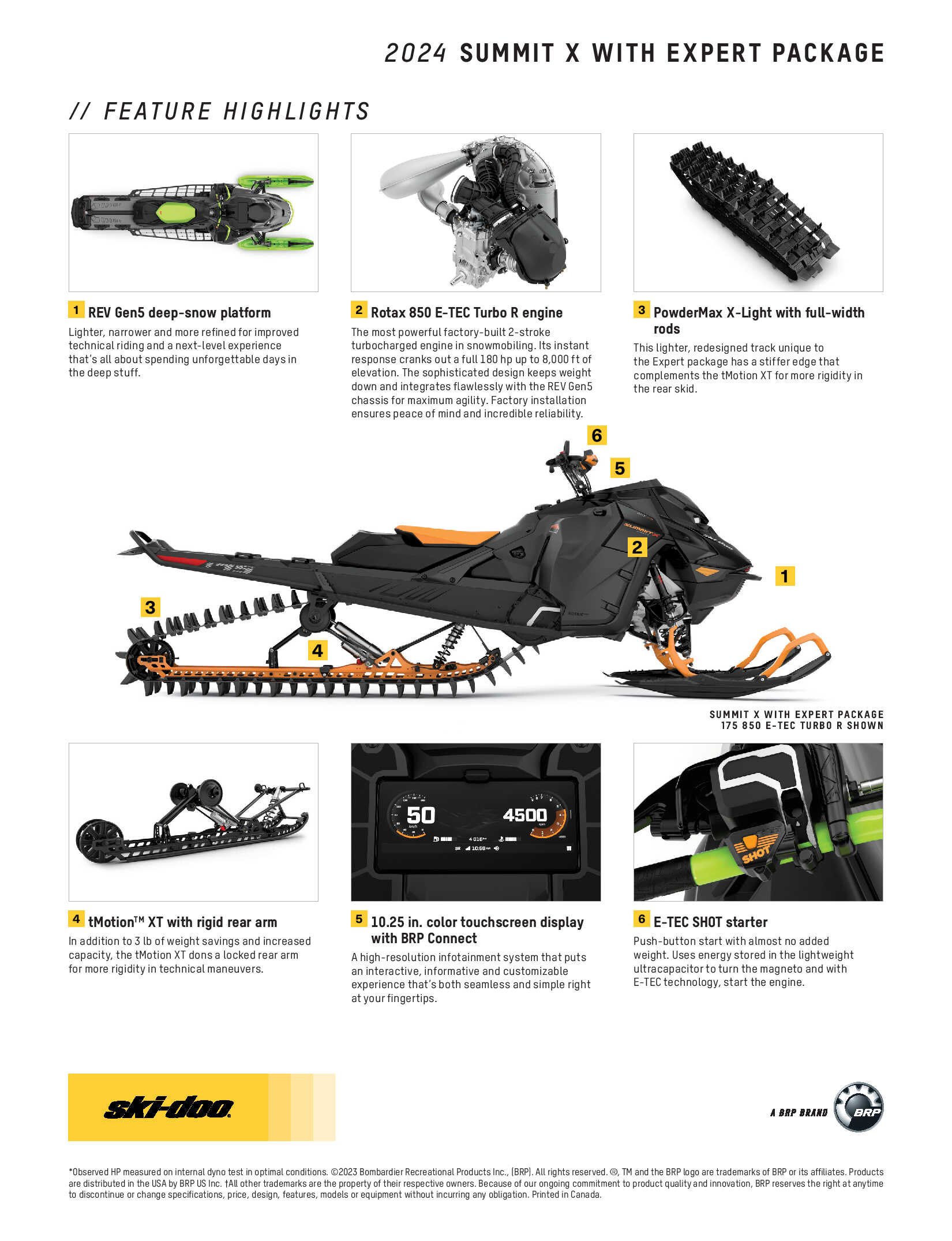 2024 Ski-Doo Summit X Expert Specs 2