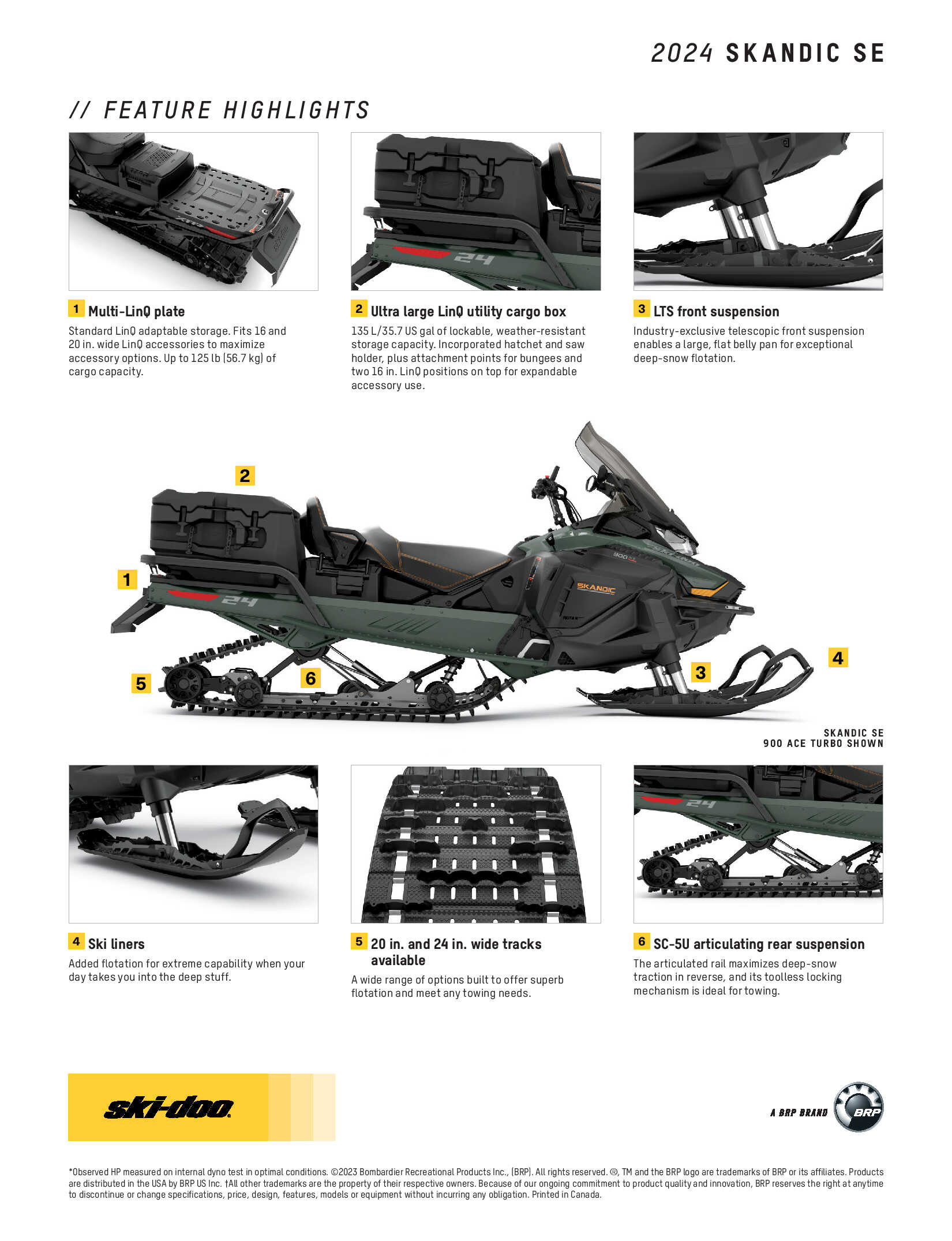 2024 ski-Doo Skandic SE Specs 2