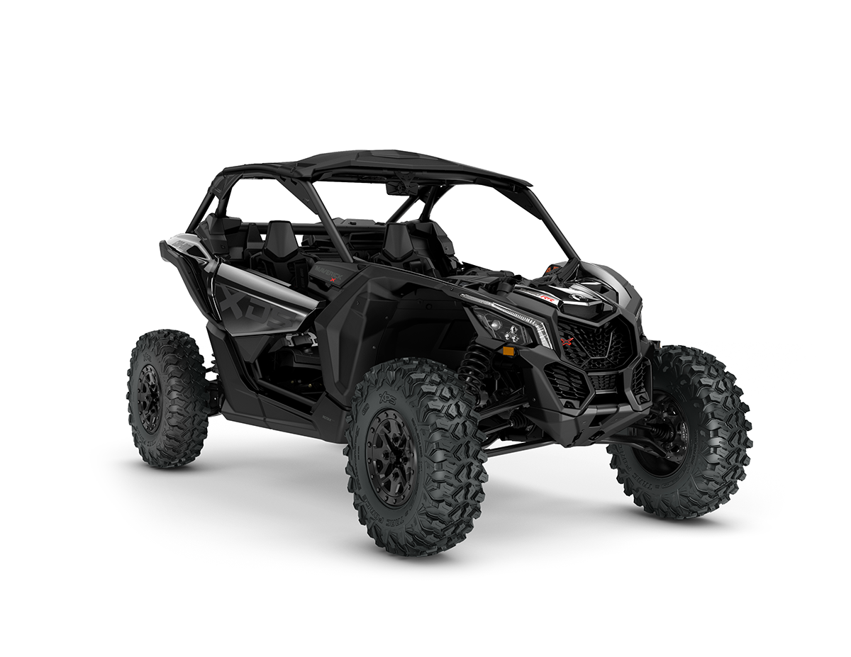 ORV SSV MY25 MaverickX3 XDSSAS TurboRR Triple Black SKU0007SSN00 Studio 34FR NA